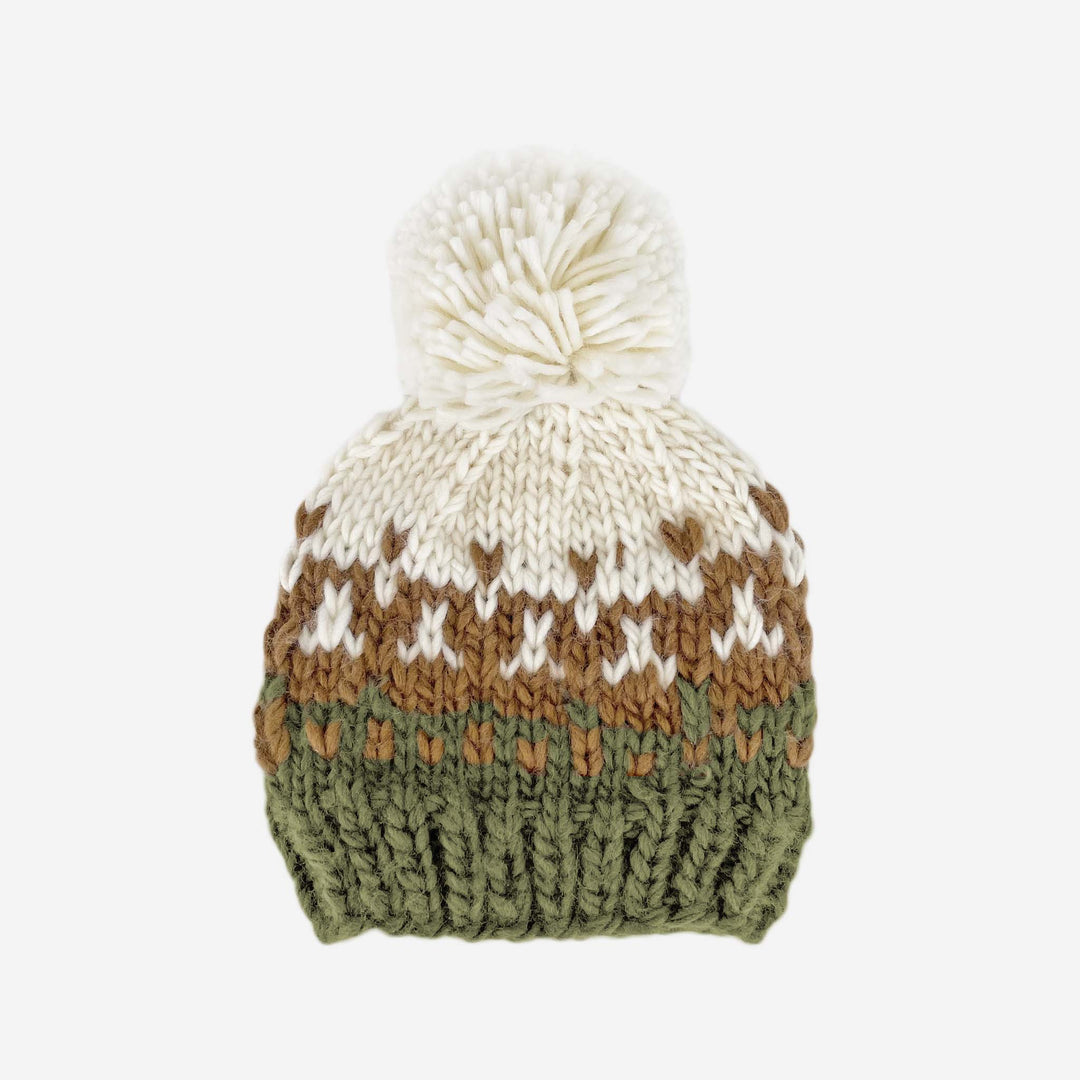 The Blueberry Hill – Nell Stripe Hat in Olive