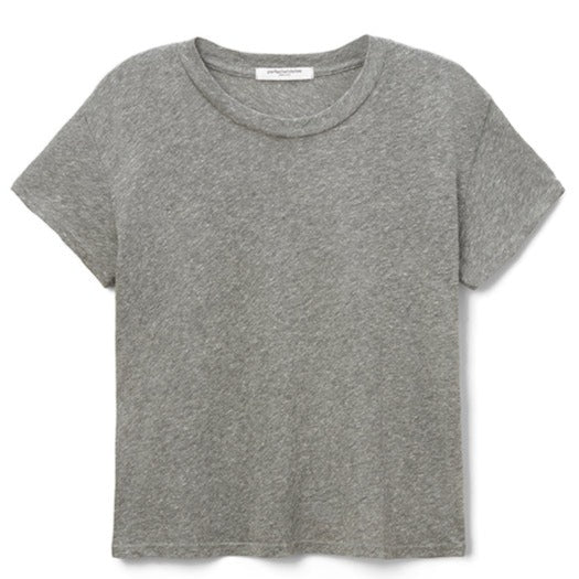 Perfect White Tee - Harley Boxy Crew in Heather Grey