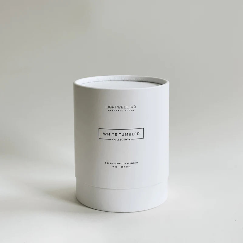 Lightwell Co. - Rosemary & Mint White Tumbler Candle