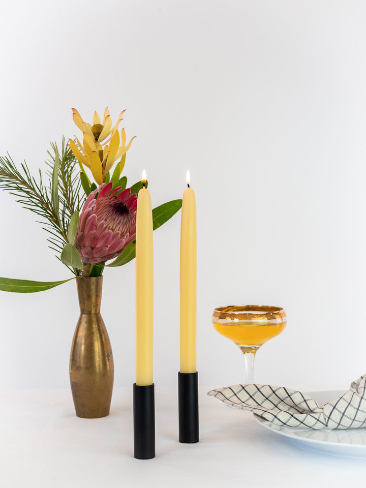 Mo&Co Home - Dipped Beeswax Candles in Natural Gold