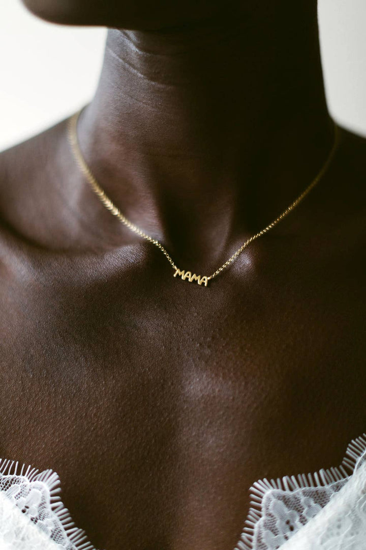 Sierra Winter - Mama Necklace in Gold